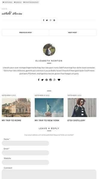Post Features - Untold Stories Blogging Theme for WordPress