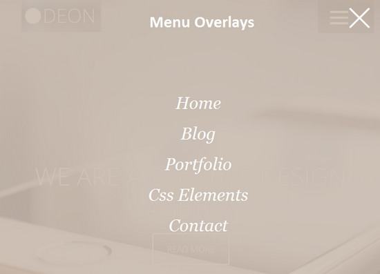 Menu Overlays - Viva Themes