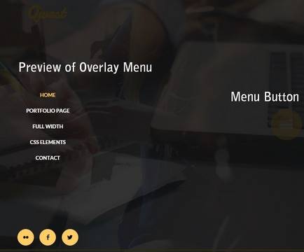 Overlay Menus - Qwest WordPress Theme Viva Themes