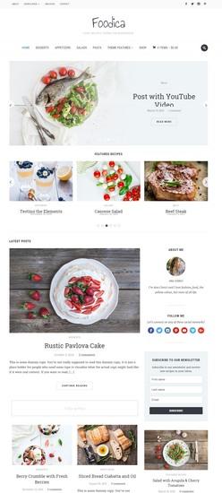 Foodica WPZOOM : Food Recipe Blog WordPress Theme
