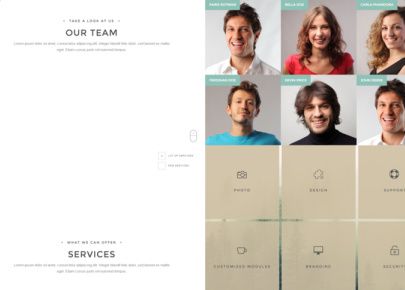 Team Service Page - Duality Split Theme for Business