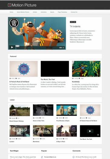 Motion Picture – WordPress Video Blogging Theme