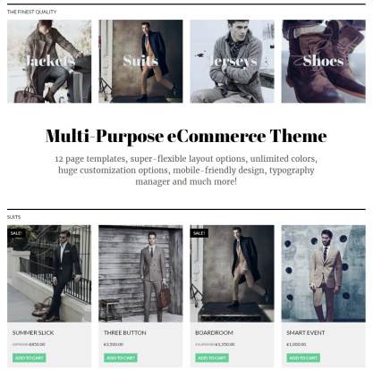 Featured Sections - Retail Therapy homepage demo