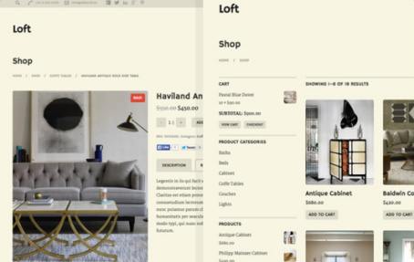 Shop Page - WooCommerce Theme Loft