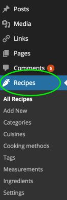 Cooked Plugin - Back-end Options