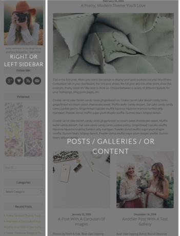 Featured Posts and Sidebar on - Lucy & Lane Homepage