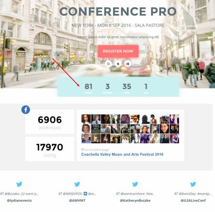 Conference Pro - CountDown Timer Social Features