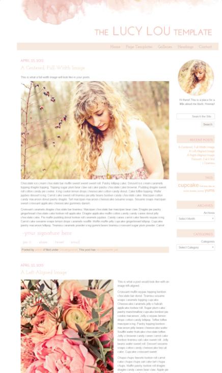 The Lucy Lou Review - WordPress Blog Theme