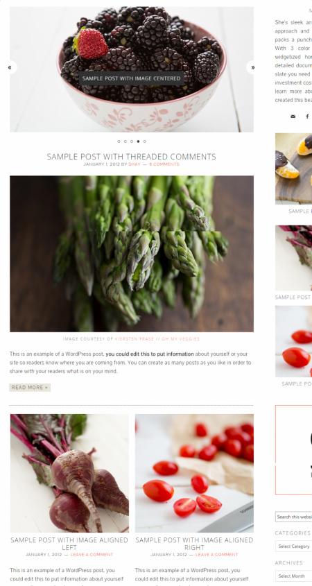 Foodie Homepage Widgets – Foodie Pro