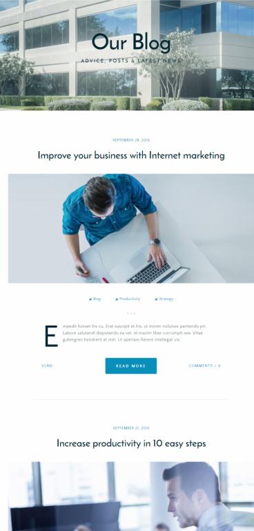 Blog Page - The Advisors Business Theme