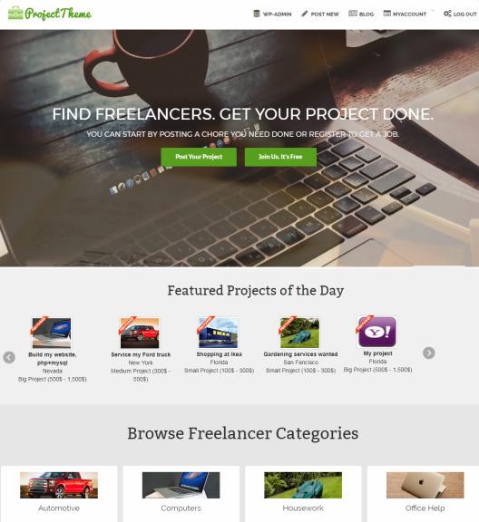 Project Bidding Demo : SiteMile Freelance Marketplace Theme