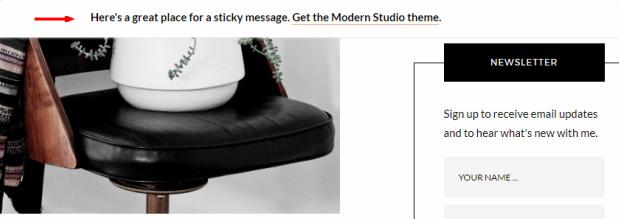 Sticky Message - Modern Studio Pro