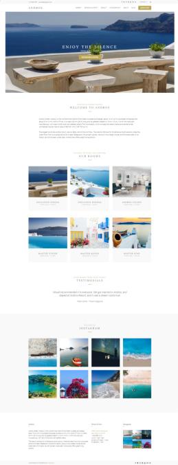 Andros CSSIgniter – Hotel WordPress theme for Resorts