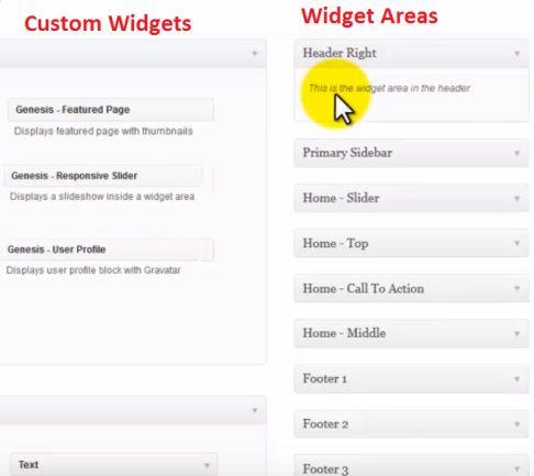 Widget Areas - Executive Pro Frontpage