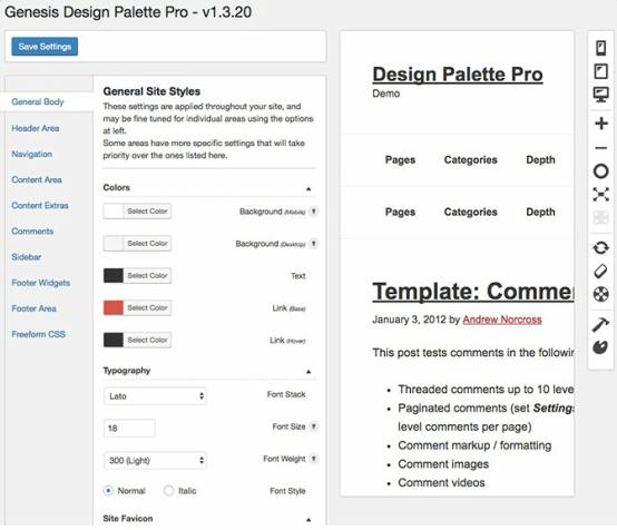 Design Palette Pro : Best Genesis Child Themes Customization Plugin