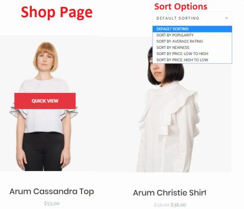 Shop Page Options - Hyphen WooCommerce Theme