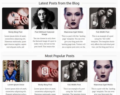 Homepage Contents - Luxe Thrive Themes Review