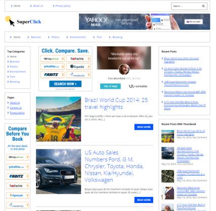 Superclick Themecountry - WordPress Blog Magazine Theme