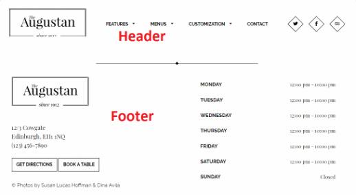 Header and Footer - Augustan Theme of the Crop