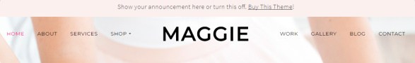 Header Widget - Maggie Theme