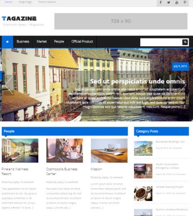 Tagazine Magazine WordPress Theme : Themecountry