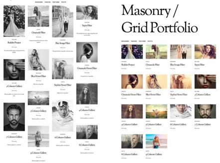 Elegant Portfolio - Masonry Grid