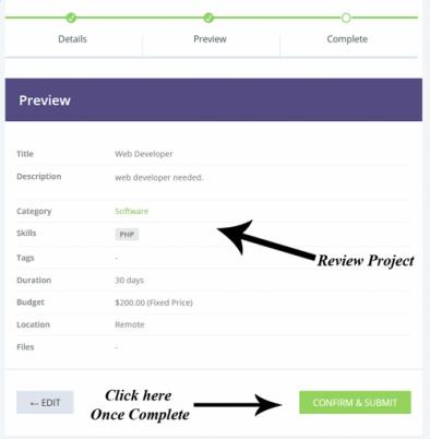 HireBee - Project Listing