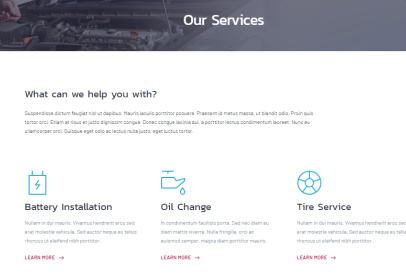 Car Clinic - Service page for Auto Garage