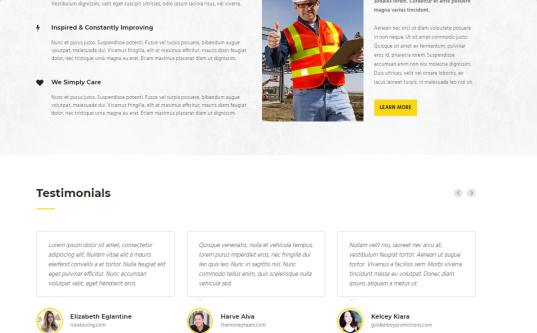 Builders Homepage Design