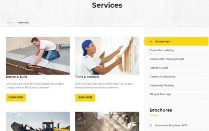 Builders Services Page