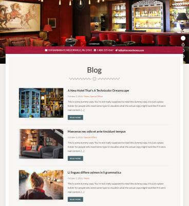 Blog Page - Mammoth Resort Template