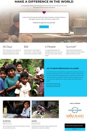 Front Page Preview - Anariel Design Charity Theme