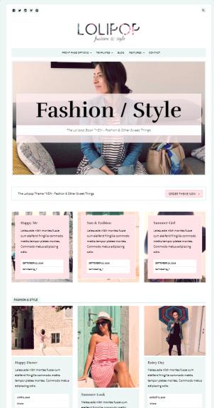 Lolipop Anariel Design : Fashion blog WordPress Theme