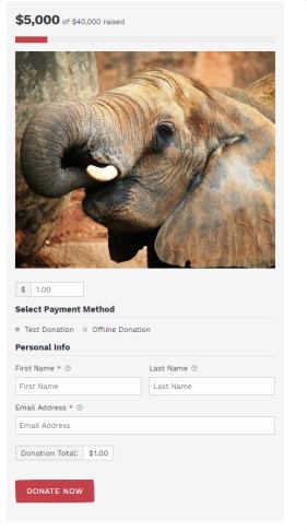 Give Donation Plugin - Elephant Charity Theme
