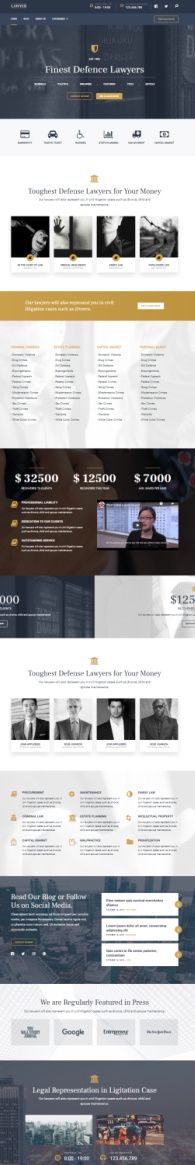 Lawyer MyThemeShop - WordPress Theme for Lawyers and Advocates