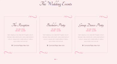 Wedding Event Listing - Bride & Groom Themeum