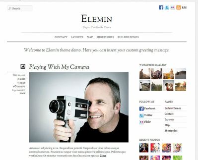 Elemin Blog WordPress Theme : Themify Review