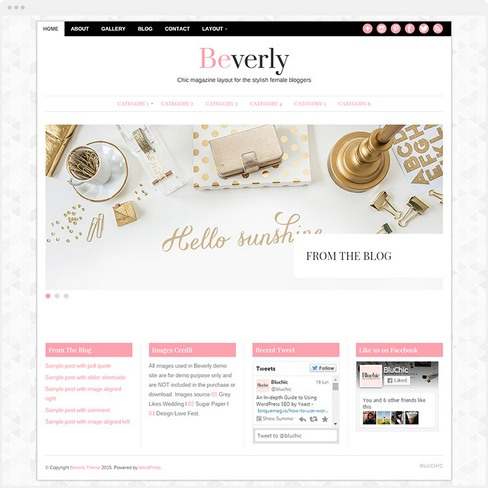 Beverly Demo – BluChic Magazine WordPress Theme
