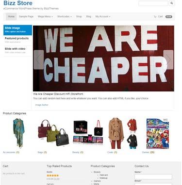 Bizz Store : BizzThemes eCommerce WordPress Theme