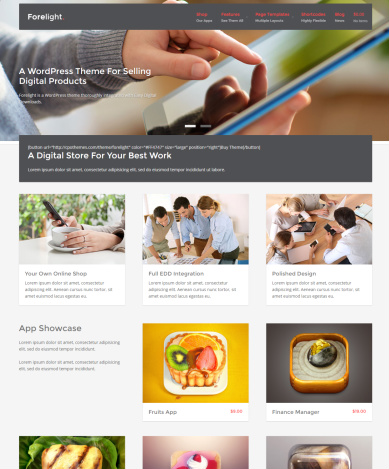 Forelight Digital Store WordPress Theme – CPOThemes