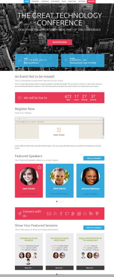 Tyler Showthemes : WordPress Conference and Event Theme
