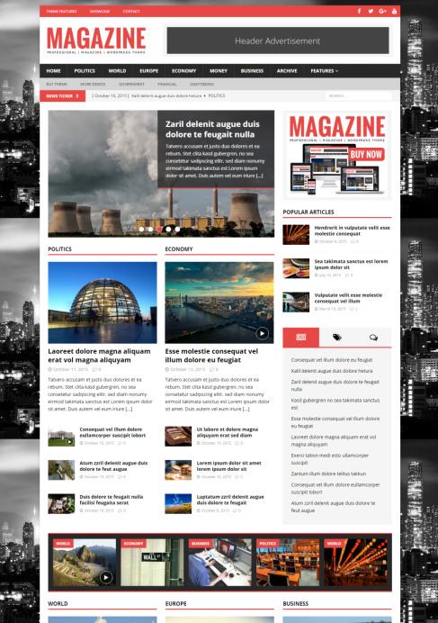 MH Magazine Demo : MH Themes – Magazine News WordPress Theme