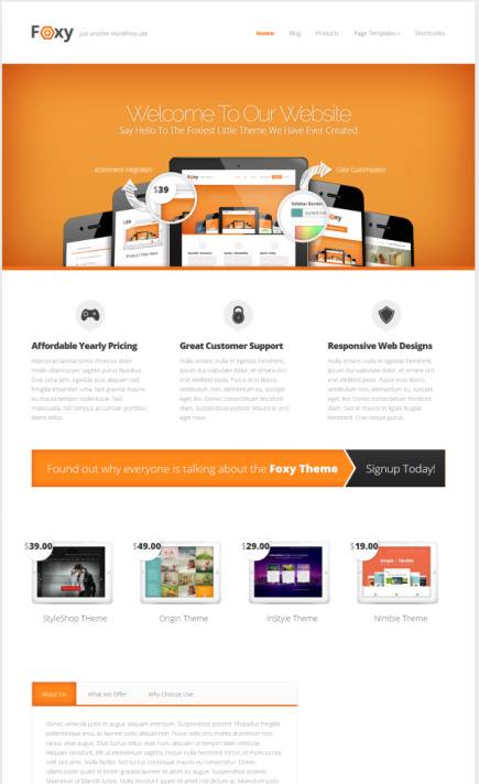 Foxy Demo – Elegant Themes : Best Business WordPress Theme
