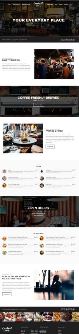 Carbone CSSIgniter : Responsive WordPress Restaurant Theme