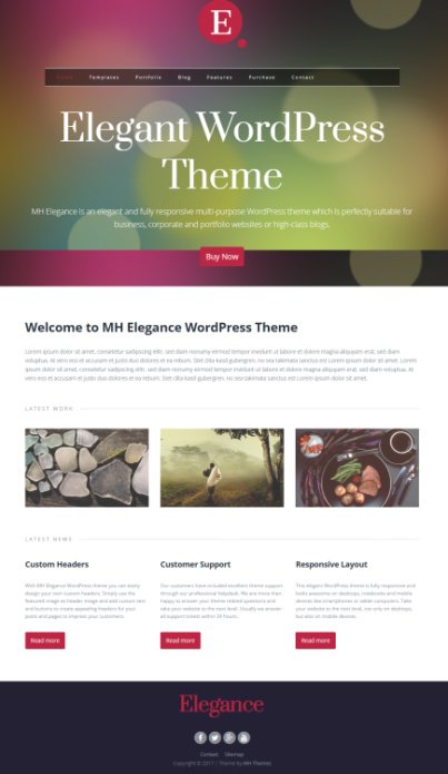 MH Themes MH Elegance : Responsive Business WordPress Theme
