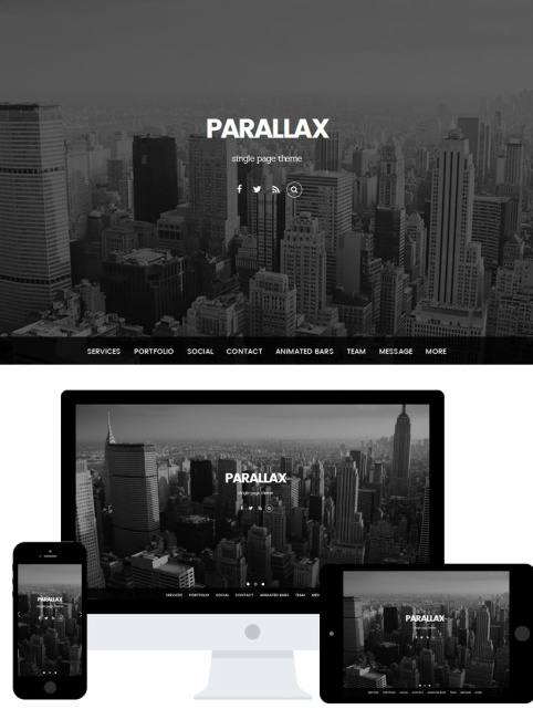 Themify Parallax : Portfolio Business WordPress Theme
