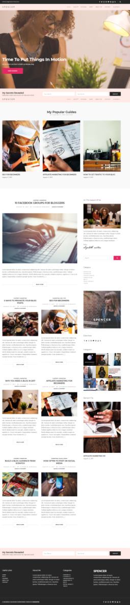 Spencer Theme : CSSIgniter WP Theme for Entrepreneurs and Bloggers