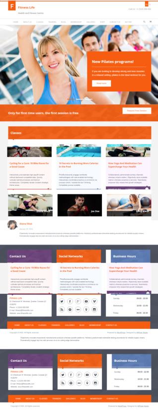 FitnessLife WPLOOK : Best Gym & Fitness WordPress Theme