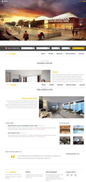 HotelEngine EngineThemes : Premium Hotel WordPress Theme
