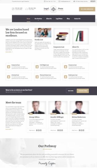 LegalPress ThemeIsle Proteus Themes : Lawyer / Legal WordPress Theme